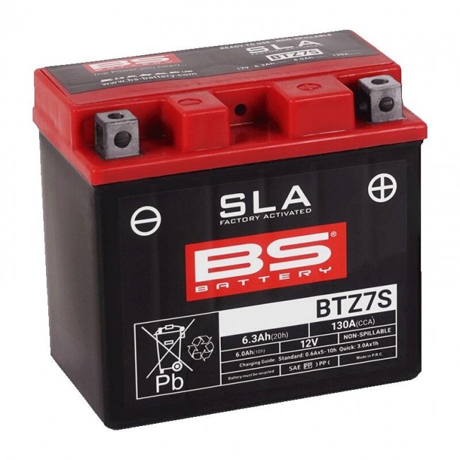 Batterie BS BTZ7S SLA sans entretien activée usine