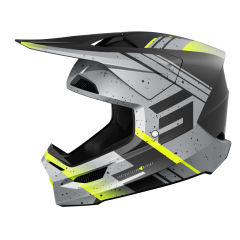 CASQUE SHOT FURIOUS MIRAGE GRIS / JAUNE