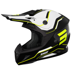 CASQUE SHOT PULSE LINES NOIR / JAUNE FLUO