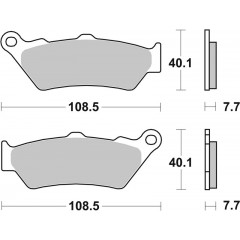 Plaquettes de frein arrière BREMBO 07BB0306