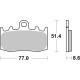 Plaquettes de frein avant BREMBO 07BB26SA