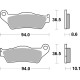 Plaquettes de frein arrière BREMBO 07BB28SP