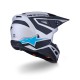 Casque Alpinestars SM3 Heat argent bleu Mat