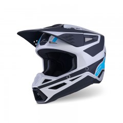 Casque Alpinestars SM3 Heat argent bleu Mat