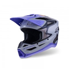 Casque Alpinestars SM3 Jettson gris violet