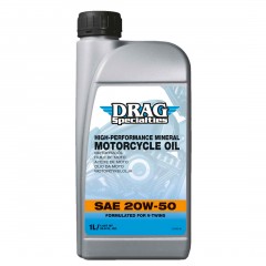 Huile moteur 20W50 MINERALE 1L - DRAG SPECIALTIES