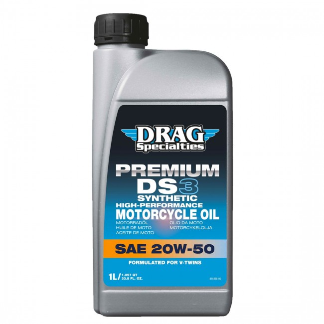 Huile moteur 20W50 Synthétique 1L - DRAG SPECIALTIES