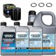Pack vidange complet Harley M8 - Mineral - Noir - 80w140