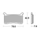 Plaquettes de frein avant BREMBO 07HO63SA