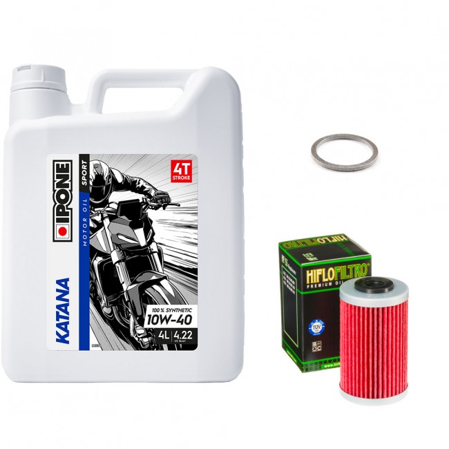 Pack Vidange KTM Duke 125 - Ipone Katana