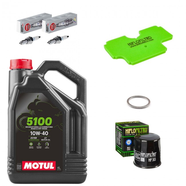 Kit entretien révision Kawasaki ER6N 2007/2008 - MOTUL 5100