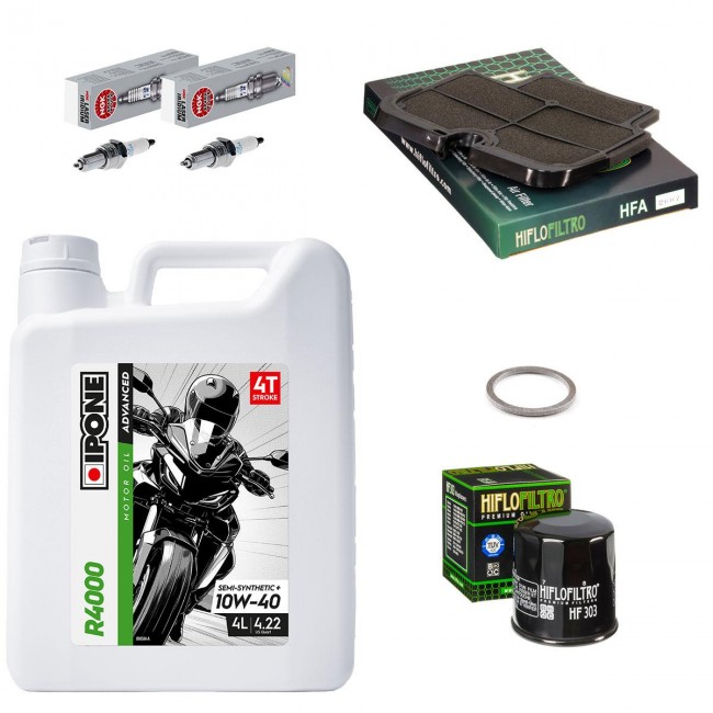 Kit entretien révision Kawasaki ER6N 2009 à 2012 - Ipone R4000