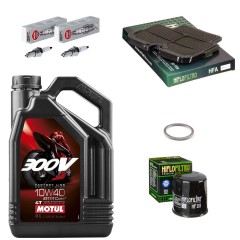 Kit entretien révision Kawasaki ER6N 2009 à 2012 - MOTUL 300V