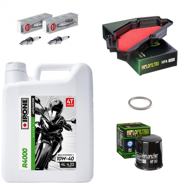Kit entretien révision Kawasaki ER6N 2013 à 2016 - Ipone R4000