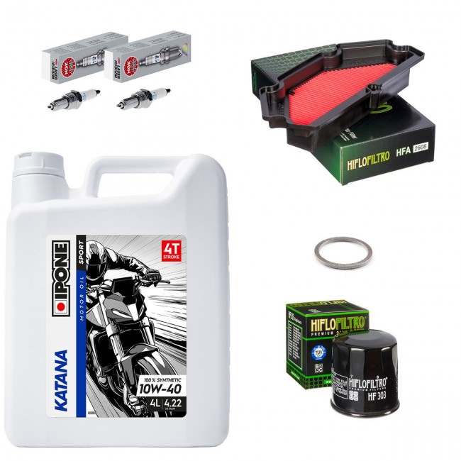 Kit entretien révision Kawasaki ER6N 2013 à 2016 - Ipone Katana