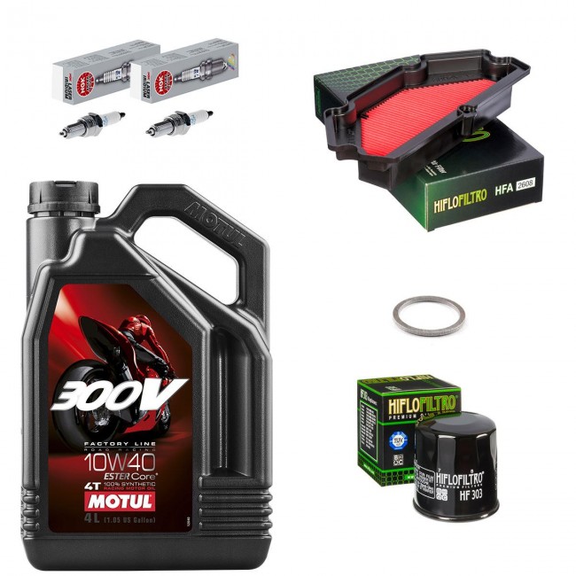 Kit entretien révision Kawasaki ER6N 2013 à 2016 - MOTUL 300V