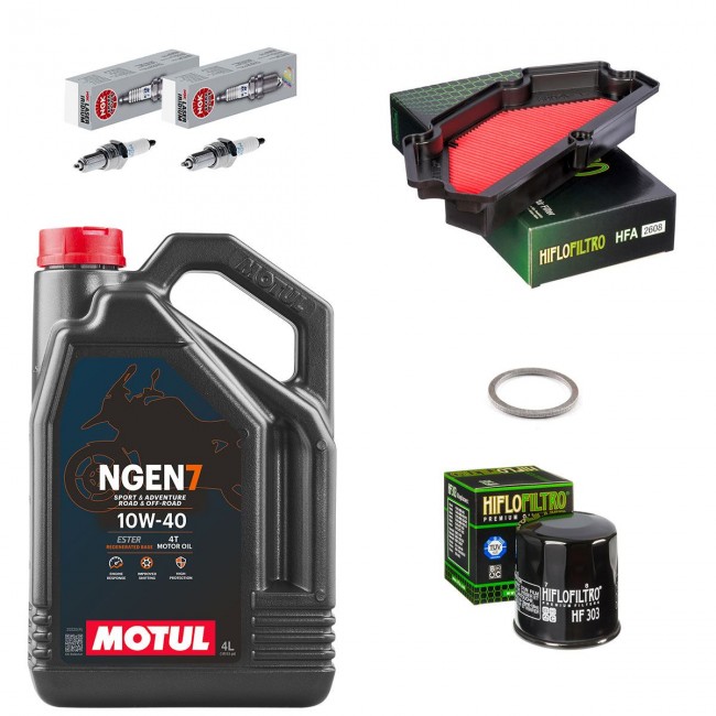 Kit entretien révision Kawasaki ER6N 2013 à 2016 - MOTUL NGEN7