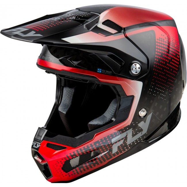 Casque FLY RACING Formula noir carbone/rouge S