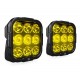 Kit d'éclairage universel DL9 lentille jaune avec câblage
