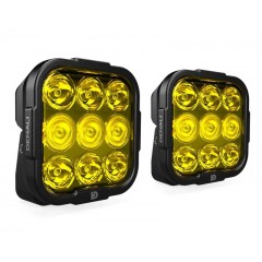 Kit d'éclairage universel DL9 lentille jaune avec câblage