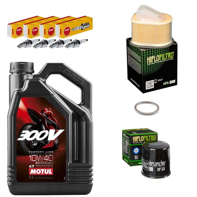 Kit entretien révision Kawasaki Z750 2007 à 2012 - MOTUL 300V