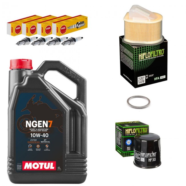 Kit entretien révision Kawasaki Z750 2007 à 2012 - MOTUL NGEN7