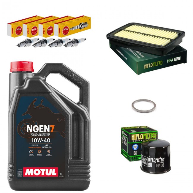 Kit entretien révision Suzuki 600 Bandit 2005 et 2006 - Motul NGEN7