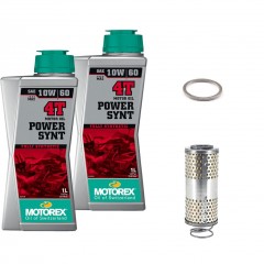 Pack vidange MOTO GUZZI NEVADA 750 2009 à 2016 - MOTOREX Power Synt