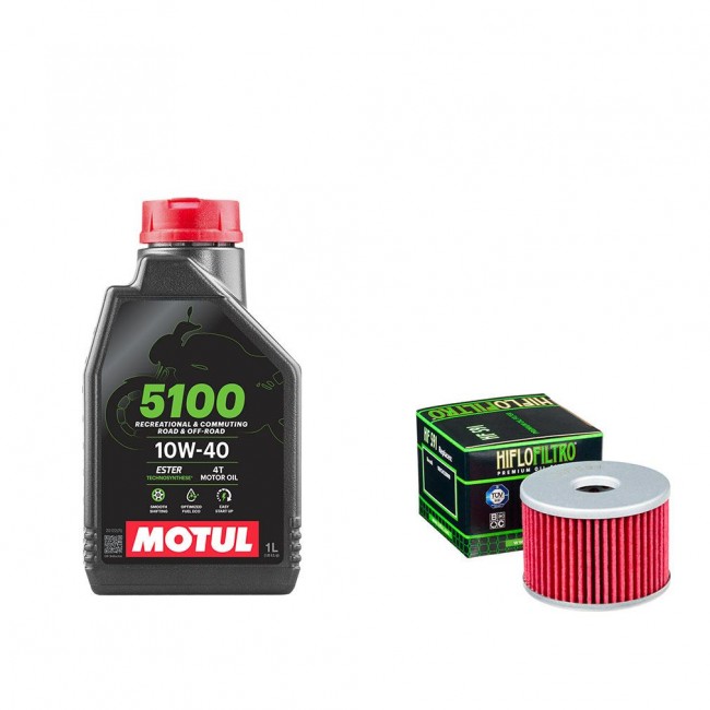 Pack Vidange Benelli BN 125 2020 à 2025 - Motul 5100