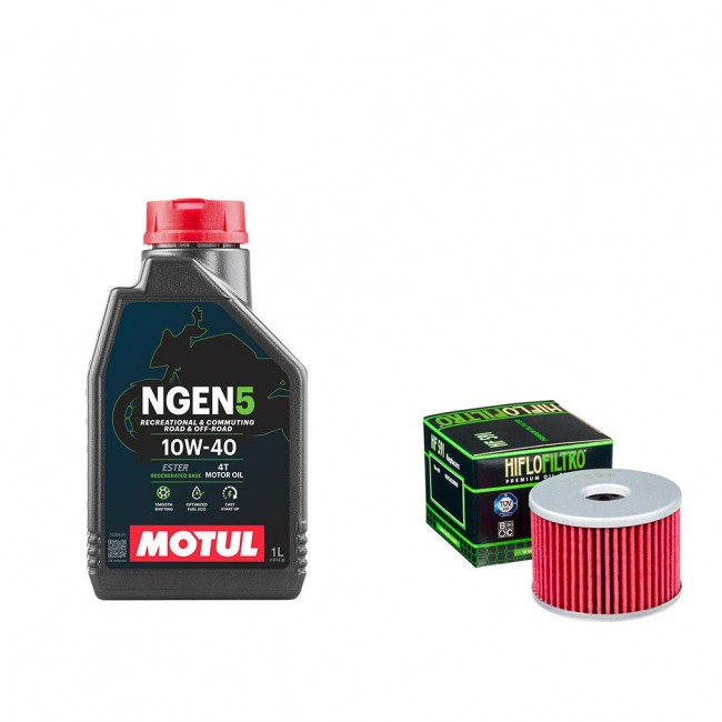 Pack Vidange Benelli BN 125 2020 à 2025 - Motul NGEN5