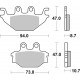 Plaquettes de frein arrière BREMBO 07GR5209