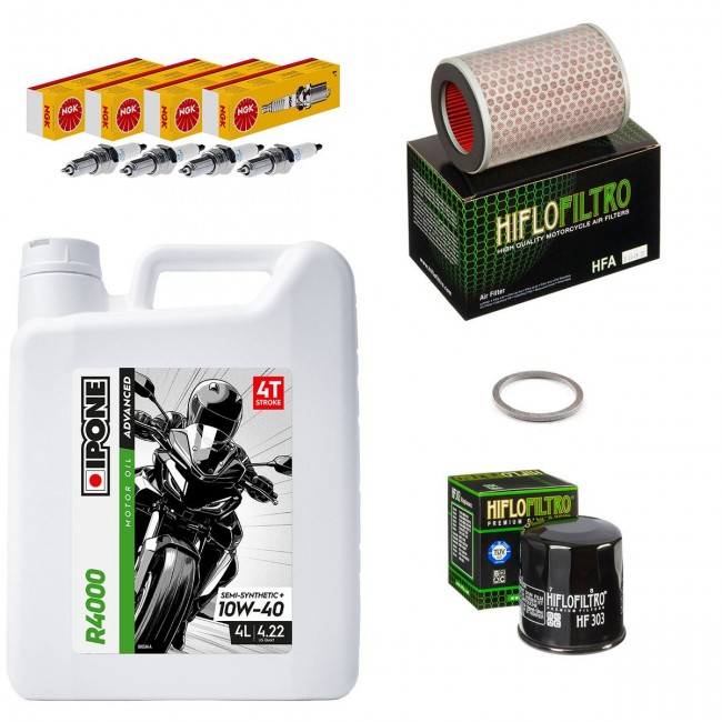 Kit entretien révision Honda 600 Hornet 1998 à 2002 - Ipone R4000