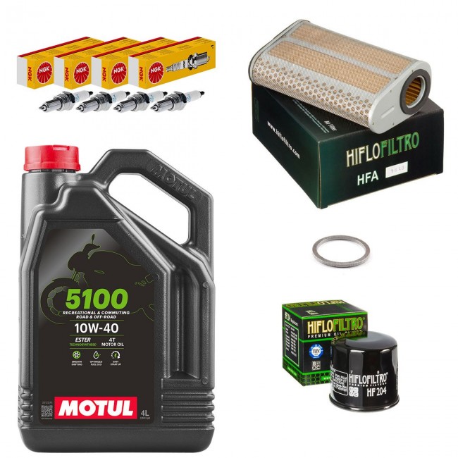 Kit entretien révision Honda 600 Hornet 2007 à 2014 - MOTUL 5100
