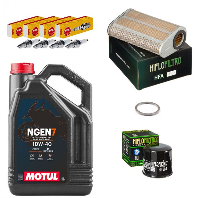 Kit entretien révision Honda 600 Hornet 2007 à 2014 - MOTUL NGEN7
