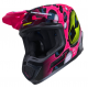 Casque kenny graphique + pop rose
