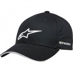 Casquette Alpinestars Rostrum Noir/Blanc - Face