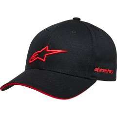 Casquette Alpinestars Rostrum Noir/Rouge - Face