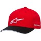 Casquette Alpinestars Rostrum Rouge/Noir - Face
