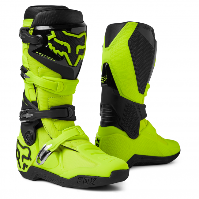 Bottes FOX motion jaune fluo