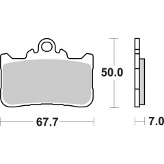 Plaquettes de frein avant Tecnium MF494