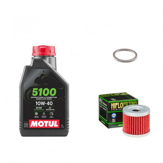 Pack Vidange Suzuki GN125 1987 à 2001 - Motul 5100
