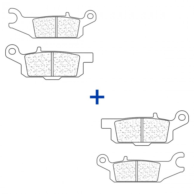 Pack Plaquettes Avant CL Brakes Yamaha 700 Grizzly