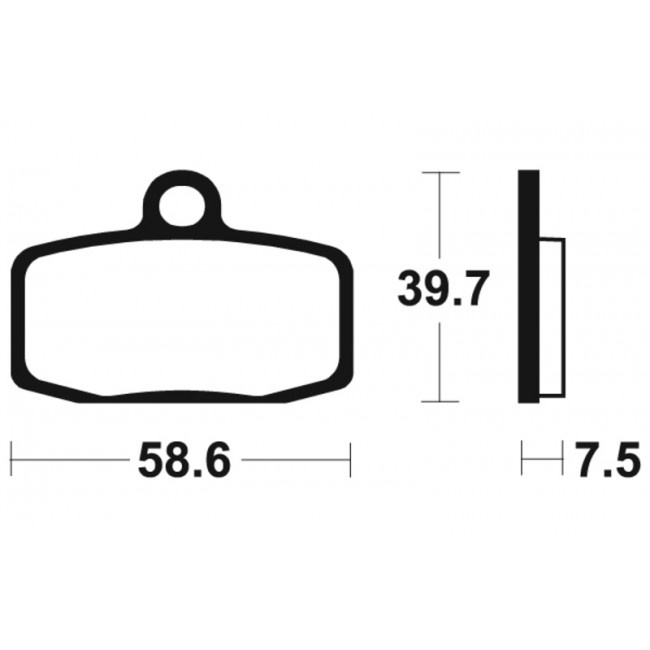 Plaquettes de frein TECNIUM MO372