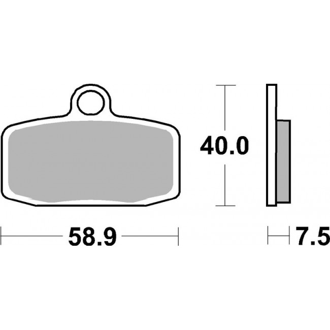 Plaquettes de frein BREMBO métal fritté - 07GR16SX