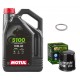 Pack Vidange Yamaha YFM 660 Grizzly 2002 à 2006 - Motul 5100