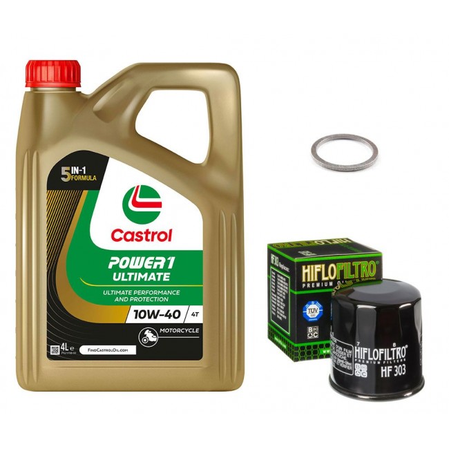 Pack Vidange Yamaha YFM 660 Grizzly 2002 à 2006 - Castrol Power 1 Ultimate