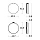 Plaquettes de frein avant Tecnium MA24