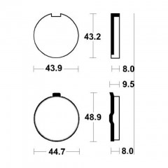 Plaquettes de frein avant Tecnium MA24