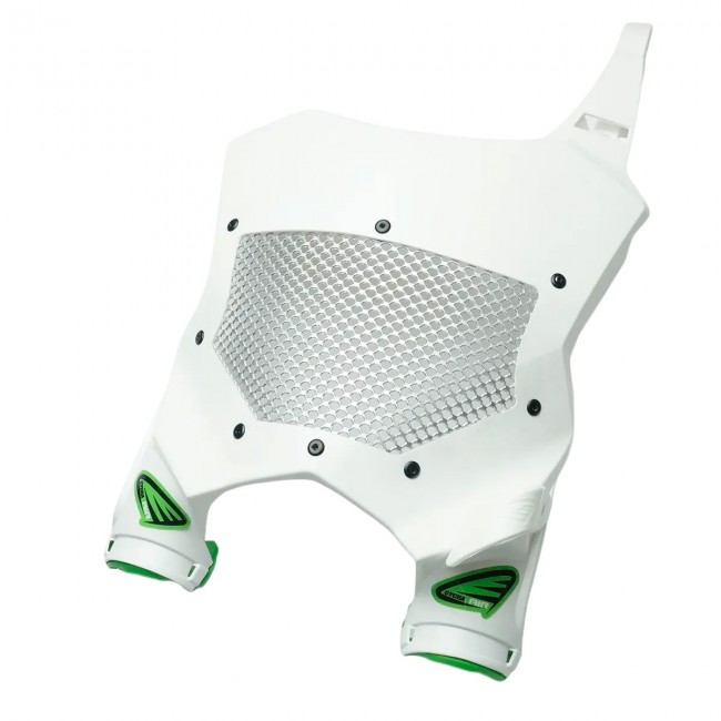 Plaque Numéro Frontale Cycra Stadium Vented Blanc - Kawasaki KX250/KX450