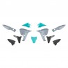 Kit plastique RTECH KOVE 800X - Gris / Bleu